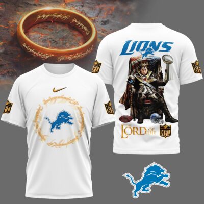 Detroit Lions | Premium NFL Lord Of The Rings 3D Shirt