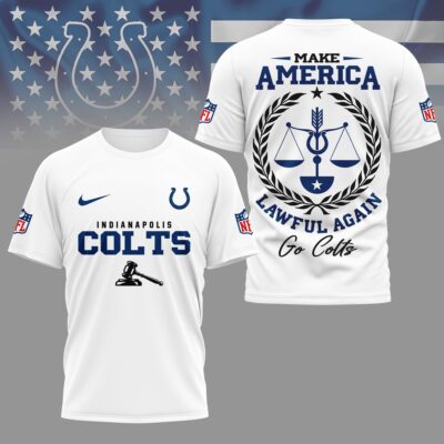 Indianapolis Colts | Premium NFL Make America Lawful Again 3D Shirt