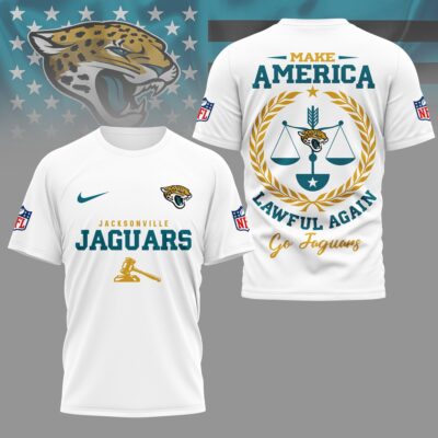 Jacksonville Jaguars | Premium NFL Make America Lawful Again 3D Shirt