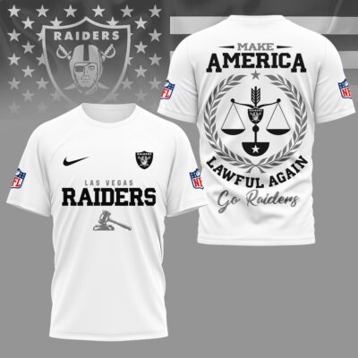 Las Vegas Raiders | Premium NFL Make America Lawful Again 3D Shirt