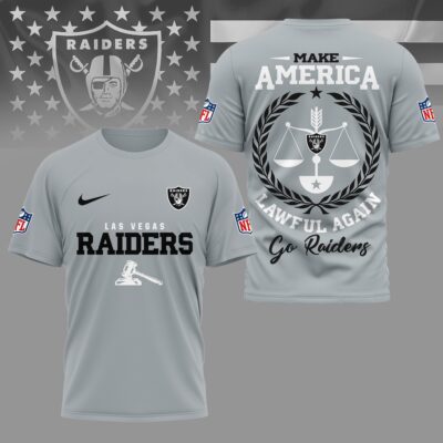 Las Vegas Raiders | Premium NFL Make America Lawful Again 3D Shirt