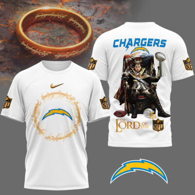 Los Angeles Chargers | Premium NFL Lord Of The Rings 3D Shirt