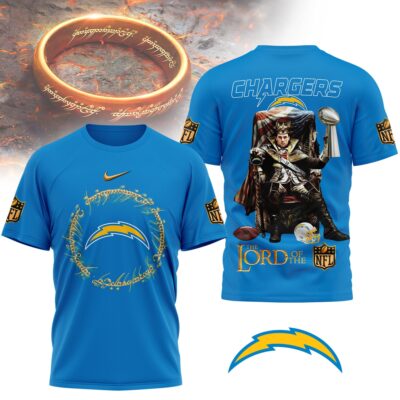 Los Angeles Chargers | Premium NFL Lord Of The Rings 3D Shirt