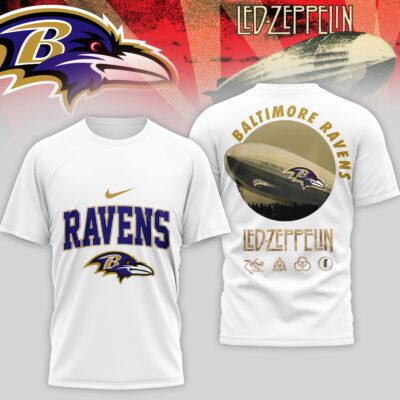Baltimore Ravens | Premium NFL Led Zeppelin 3D Shirt