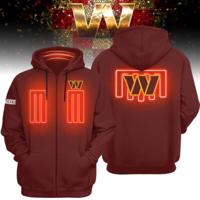 Washington Commanders | Premium NFL Heated Zip Hoodie