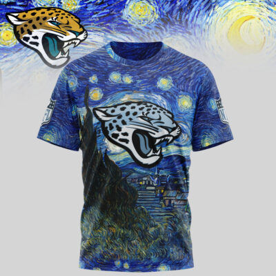 Jacksonville Jaguars | Premium NFL The Starry Night 3D Shirt - 5XL