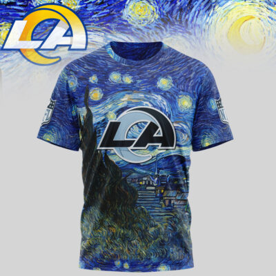 Los Angeles Rams | Premium NFL The Starry Night 3D Shirt