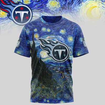 Tennessee Titans | Premium NFL The Starry Night 3D Shirt