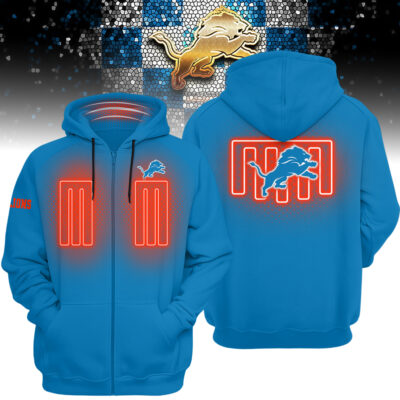 Detroit Lions | Premium NFL Heated Zip Hoodie