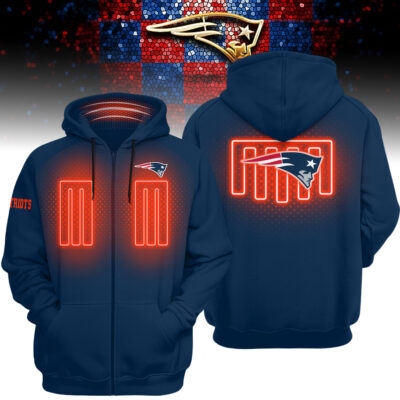 New England Patriots | Premium NFL Heated Zip Hoodie