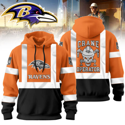 Baltimore Ravens | Premium NFL Crane Operator High-Vis Hoodie