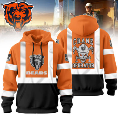 Chicago Bears | Premium NFL Crane Operator High-Vis Hoodie