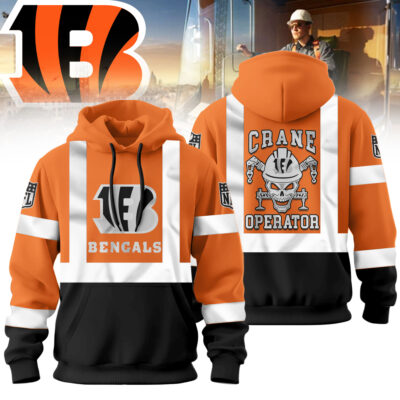 Cincinnati Bengals | Premium NFL Crane Operator High-Vis Hoodie