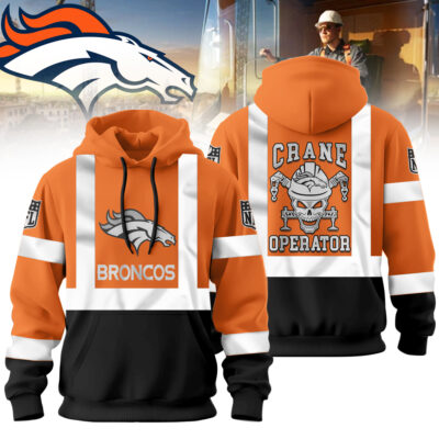 Denver Broncos | Premium NFL Crane Operator High-Vis Hoodie