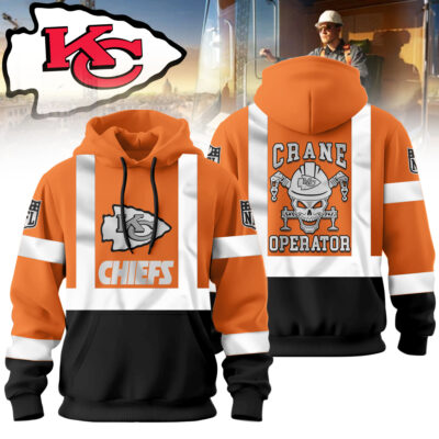Kansas City Chiefs | Premium NFL Crane Operator High-Vis Hoodie