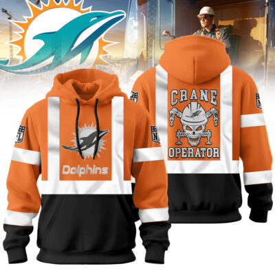 Miami Dolphins | Premium NFL Crane Operator High-Vis Hoodie