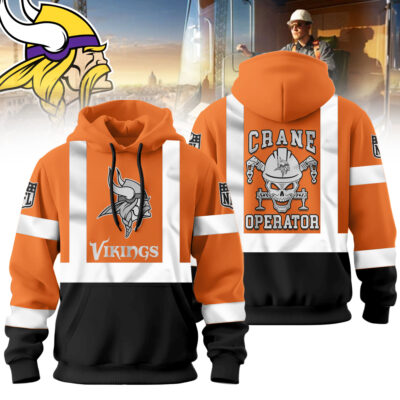 Minnesota Vikings | Premium NFL Crane Operator High-Vis Hoodie