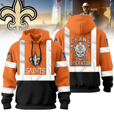 New Orleans Saints | Premium NFL Crane Operator High-Vis Hoodie