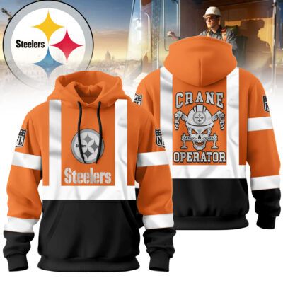 Pittsburgh Steelers | Premium NFL Crane Operator High-Vis Hoodie