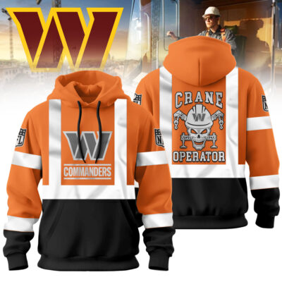 Washington Commanders | Premium NFL Crane Operator High-Vis Hoodie