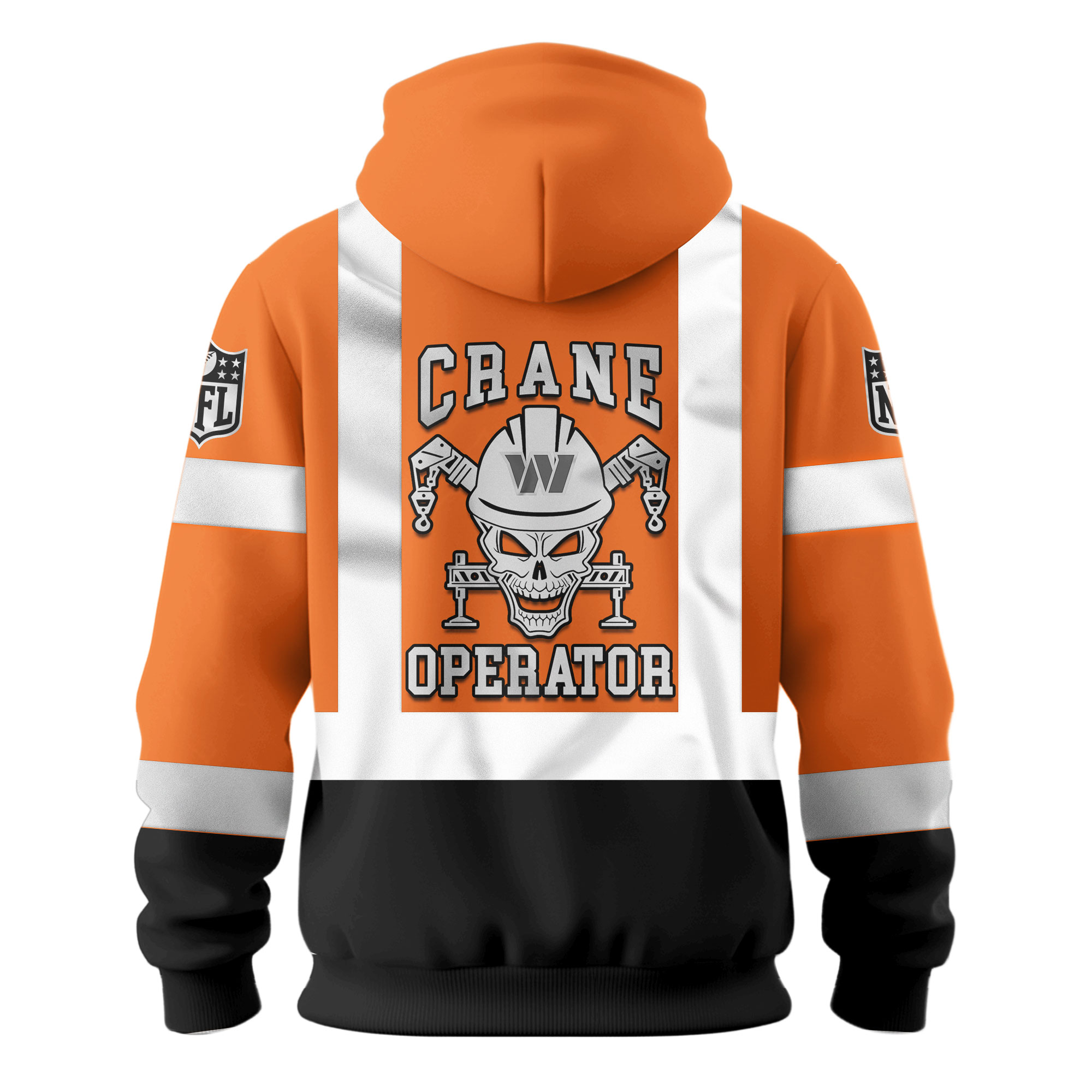 Washington Commanders | Premium NFL Crane Operator High-Vis Hoodie - Image 4