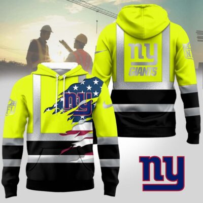 New York Giants | Premium NFL Patriotic Hi-Vis Safety Hoodie