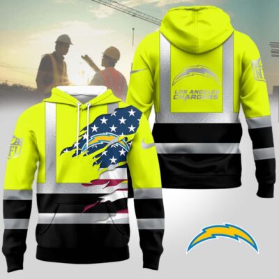Los Angeles Chargers | Premium NFL Patriotic Hi-Vis Safety Hoodie
