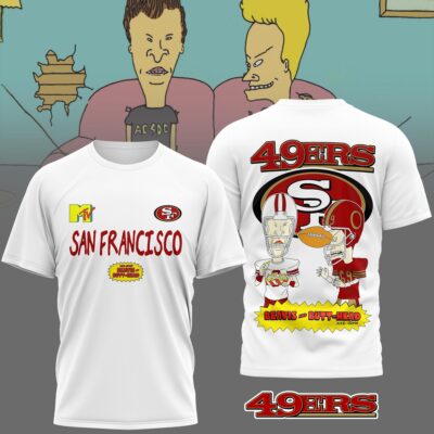 San Francisco 49ers | Premium NFL Funny Beavis and Butt-Head Shirt