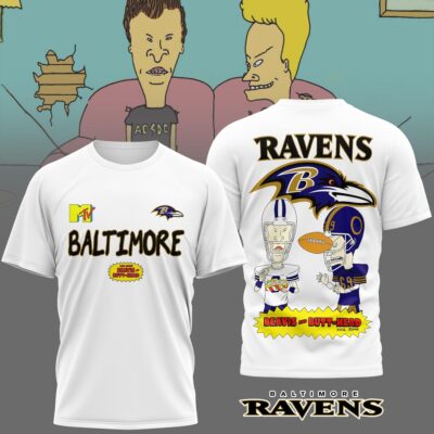 Baltimore Ravens | Premium NFL Funny Beavis and Butt-Head Shirt