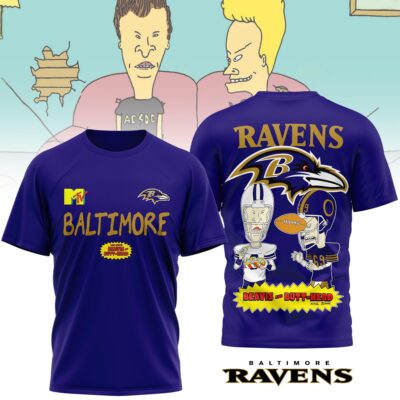 Baltimore Ravens | Premium NFL Funny Beavis and Butt-Head Shirt