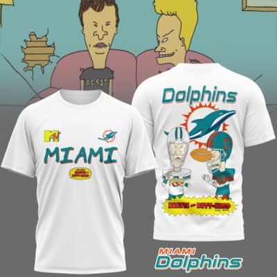 Miami Dolphins | Premium NFL Funny Beavis and Butt-Head Shirt