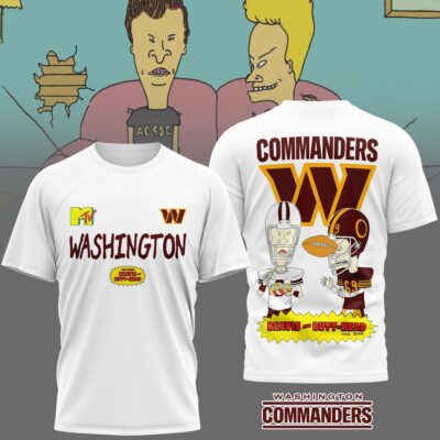 Washington Commanders | Premium NFL Funny Beavis and Butt-Head Shirt