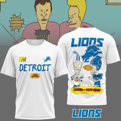 Detroit Lions | Premium NFL Funny Beavis and Butt-Head Shirt
