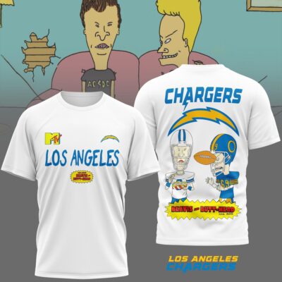 Los Angeles Chargers | Premium NFL Funny Beavis and Butt-Head Shirt