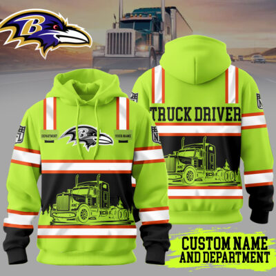 Baltimore Ravens | Premium NFL Truck Driver Hoodie - 2XL