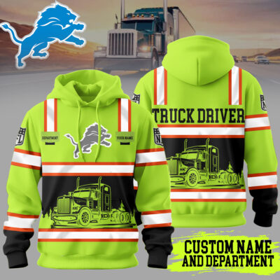 Detroit Lions | Premium NFL Truck Driver Hoodie - 2XL