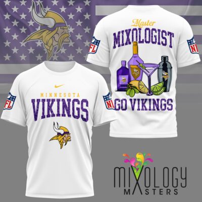 Minnesota Vikings | Premium NFL Mixologist Fan 3D Shirt
