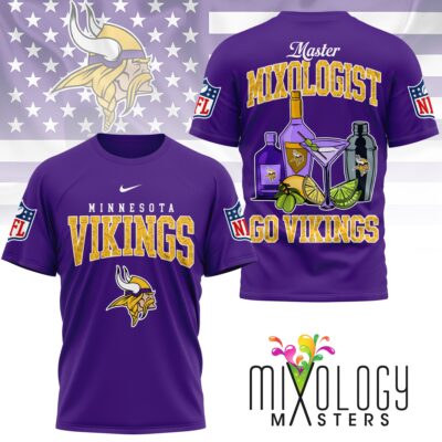 Minnesota Vikings | Premium NFL Mixologist Fan 3D Shirt