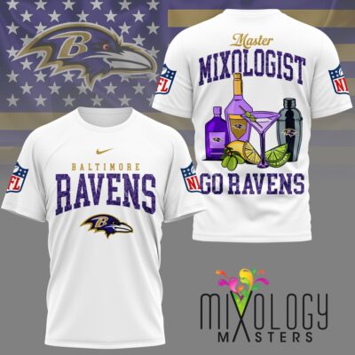 Baltimore Ravens | Premium NFL Mixologist Fan 3D Shirt
