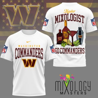 Washington Commanders | Premium NFL Mixologist Fan 3D Shirt