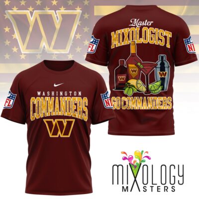 Washington Commanders | Premium NFL Mixologist Fan 3D Shirt