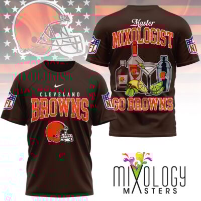 Cleveland Browns | Premium NFL Mixologist Fan 3D Shirt