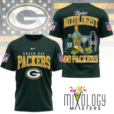 Green Bay Packers | Premium NFL Mixologist Fan 3D Shirt