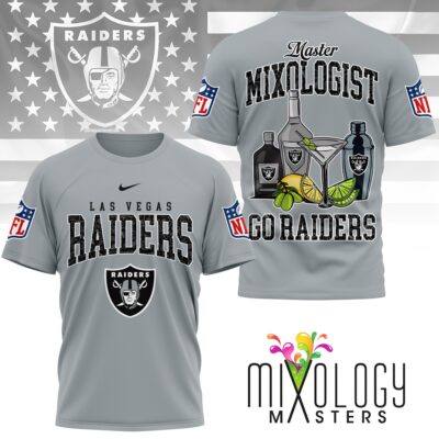 Las Vegas Raiders | Premium NFL Mixologist Fan 3D Shirt