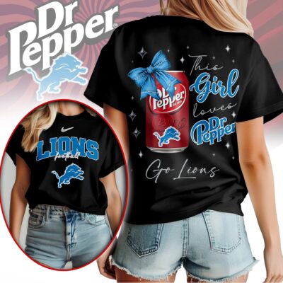 Detroit Lions | Premium NFL Dr Pepper Fan 3D Shirt