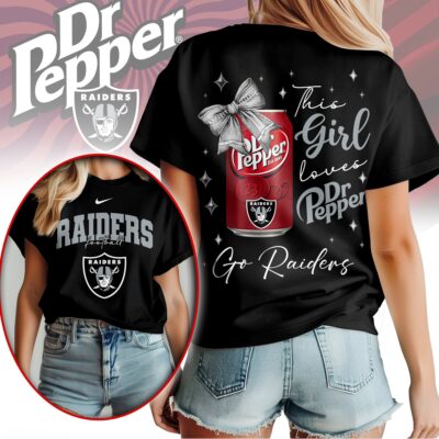 Las Vegas Raiders | Premium NFL Dr Pepper Fan 3D Shirt