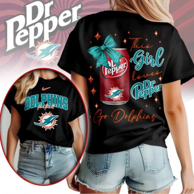 Miami Dolphins | Premium NFL Dr Pepper Fan 3D Shirt