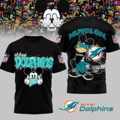 Miami Dolphins | Premium NFL Gangsta Mickey 3D Shirt