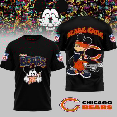 Chicago Bears | Premium NFL Gangsta Mickey 3D Shirt