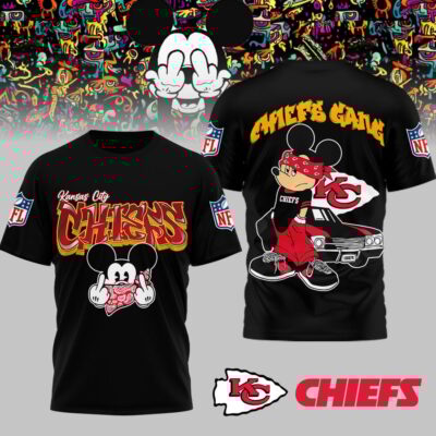 Kansas City Chiefs | Premium NFL Gangsta Mickey 3D Shirt
